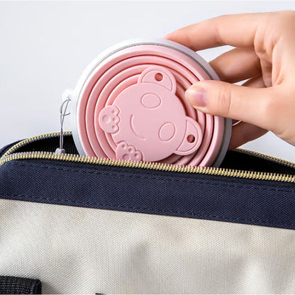 270ML Foldable Silicone Travel Cup - Anti-Slip Anti-Scald Camping Mug