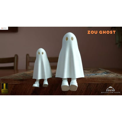 3d printed ghost with feet, Cute Halloween decoration