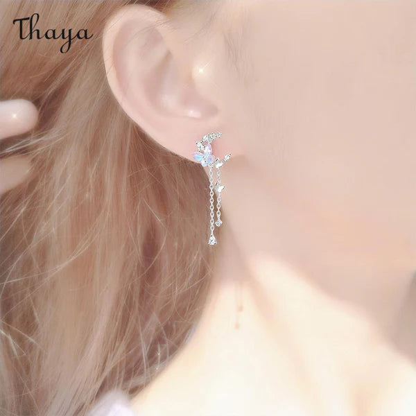 925 Silver Butterfly Earrings