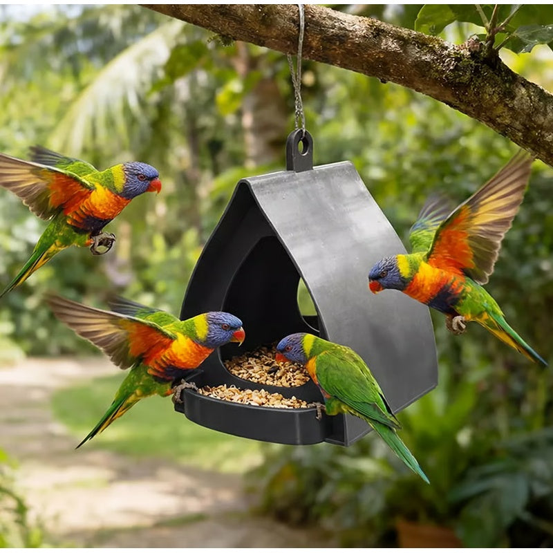 📢📢50%  OFF !! ⏰Hanging Bird Feeder for Garden with Roof🐦