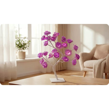 📢📢50% OFF！！⏰🌹Rose Flower Design Tree Night Light🌟