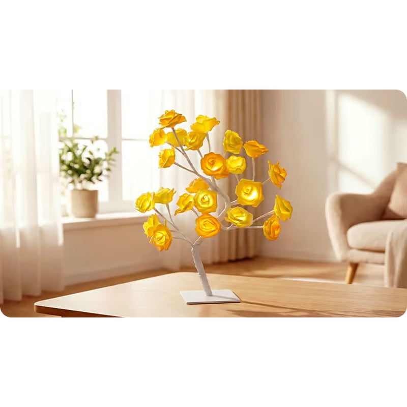 📢📢50% OFF！！⏰🌹Rose Flower Design Tree Night Light🌟
