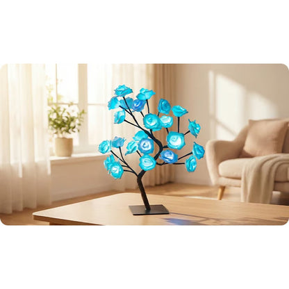 📢📢50% OFF！！⏰🌹Rose Flower Design Tree Night Light🌟