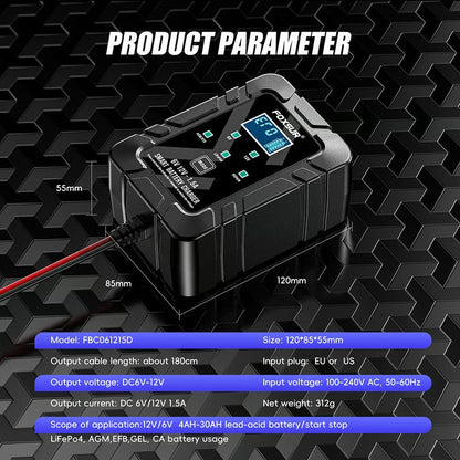 6V/12V Automatic Intelligent Recognition