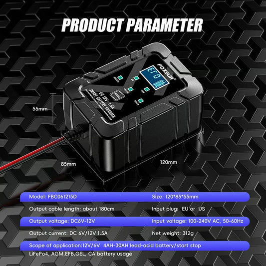 6V/12V Automatic Intelligent Recognition