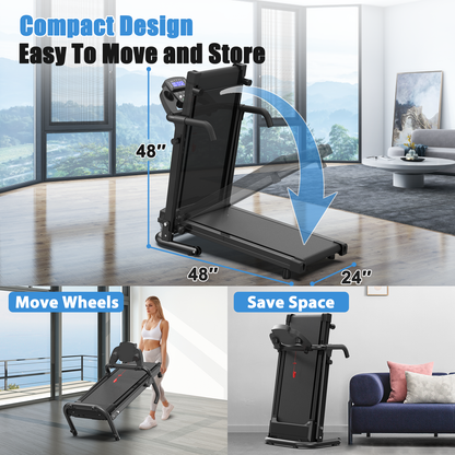 APP Control Fitness Walking Pad Foldable Home Treadmill