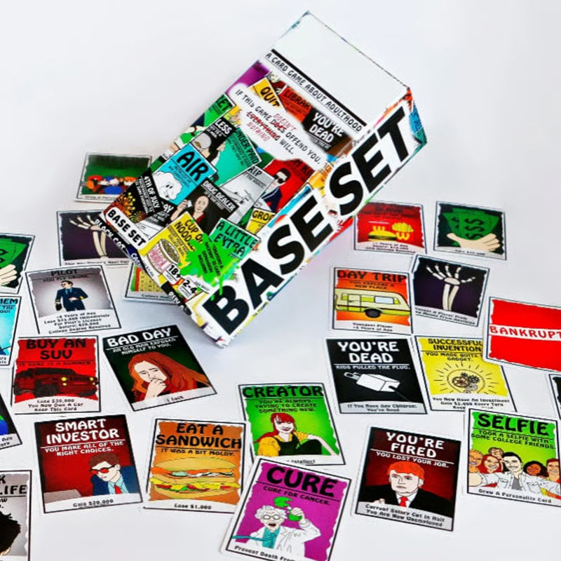A Game About Adulthood – Darkly Humorous Party Card Game for Adults, Life Simulation, Wealth Building, Retirement & Graveyard Revenge
