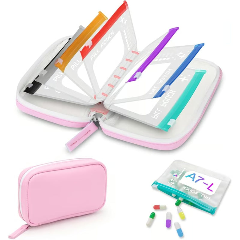 🔥💊A8 Waterproof Pill Case Set – For 7 to 14 days of medication & vitamins 💧Waterproof & shatterproof