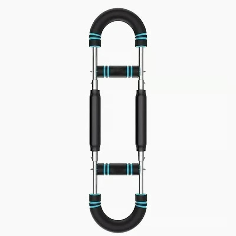 Adjustable weight bar for arm trainers, arm and torso strength training equipment, portable training device for home gyms and fitness