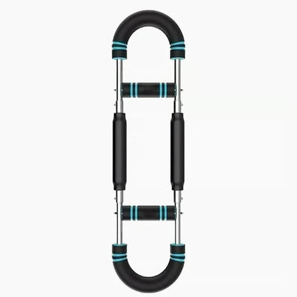 Adjustable weight bar for arm trainers, arm and torso strength training equipment, portable training device for home gyms and fitness