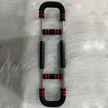 Adjustable weight bar for arm trainers, arm and torso strength training equipment, portable training device for home gyms and fitness