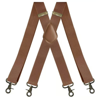 📏 Adjustable Work Suspenders | Classic X-Back Support