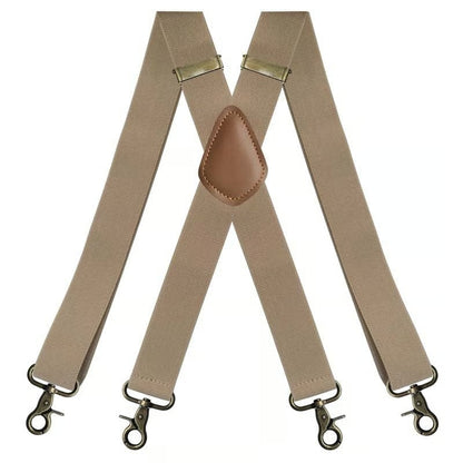 📏 Adjustable Work Suspenders | Classic X-Back Support