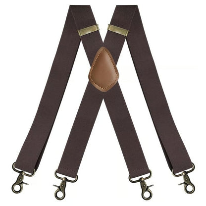 📏 Adjustable Work Suspenders | Classic X-Back Support