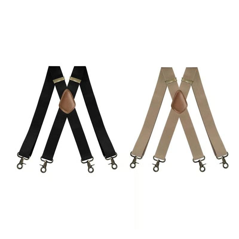 🧵 Adjustable X-Back Suspenders | For Work Wear