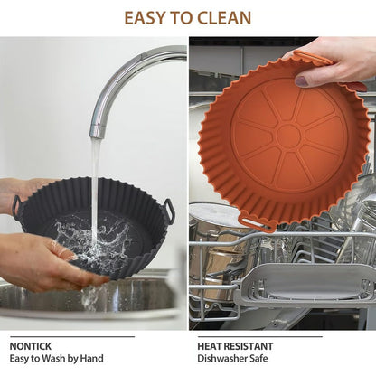 🔥Air Fryer Silicone Baking Tray🍟