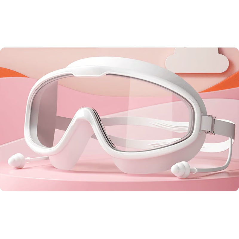 Anti-Fog Swimming Goggles for Kids with Nose Clip & Ear Plugs