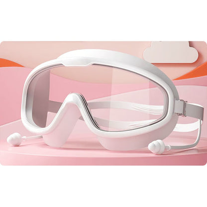 Anti-Fog Swimming Goggles for Kids with Nose Clip & Ear Plugs
