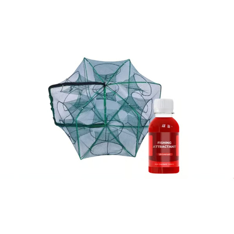 Auto-Foldable Strengthened Fishing Trap Net
