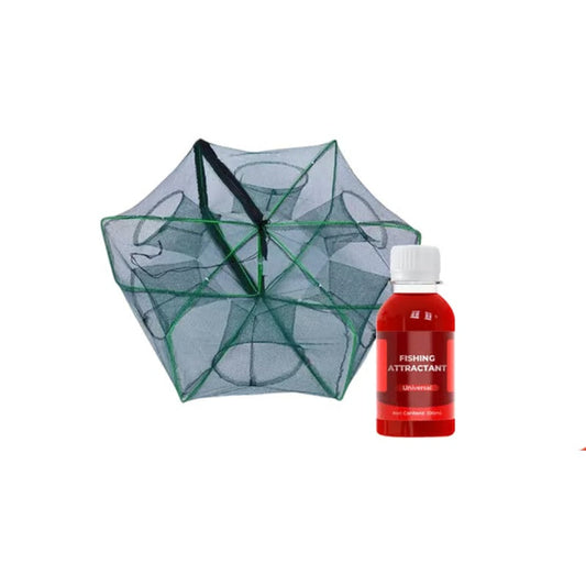 Auto-Foldable Strengthened Fishing Trap Net