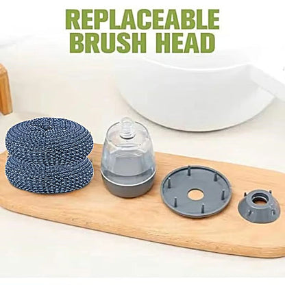 🧽 Comfort Grip Soap Dispensing Kitchen Scrub