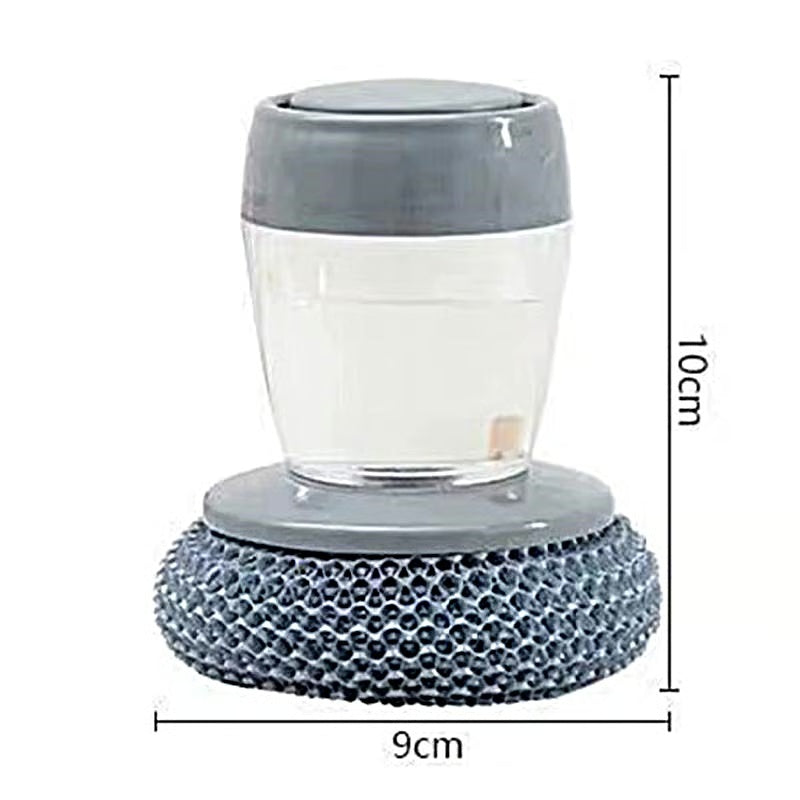 🧽 Comfort Grip Soap Dispensing Kitchen Scrub