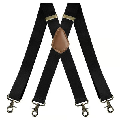 💼 Comfortable 4‑Clip Work Suspenders for Men