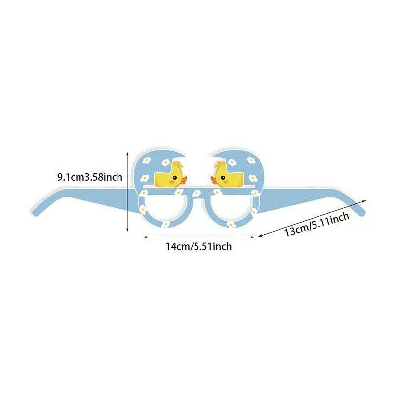 Easter Themed Paper Glasses