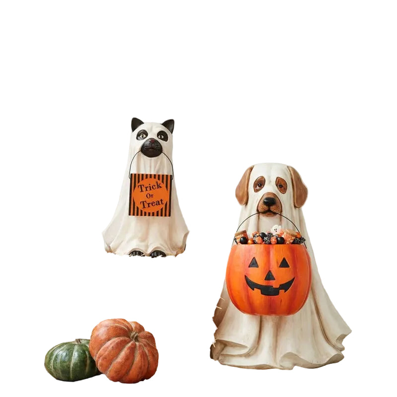 🎃🔥Ghost Dog & Cat Candy Bowl