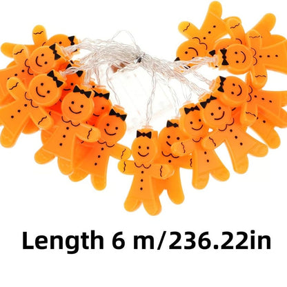 Gingerbread Man String Lights🌟Holiday Atmosphere Gifts🎁Christmas LED Lights