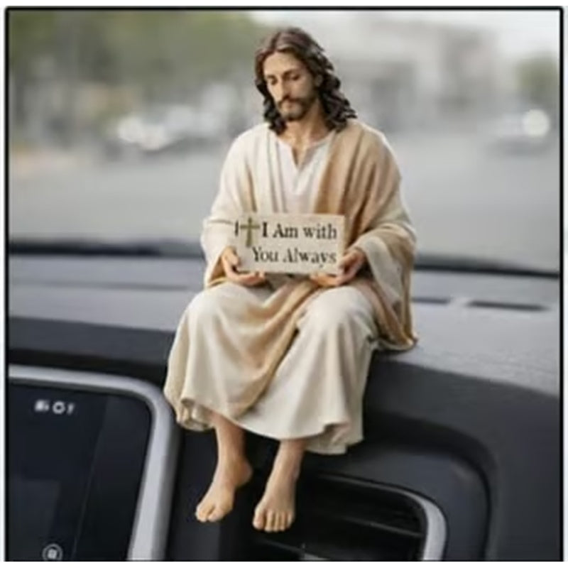 ✨Handcrafted Jesus Figurine✝️Serene Desk Companion🙏