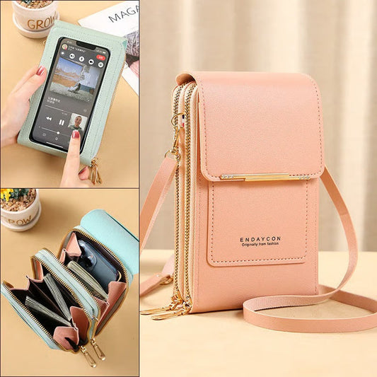 🔥Hot Sale 56% OFF -🎁Women's Touch Screen Mobile Phone Messenger bag