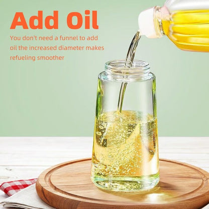 🎁HOT SALE💕2 in 1 Glass Oil Sprayer & Dispenser🔥