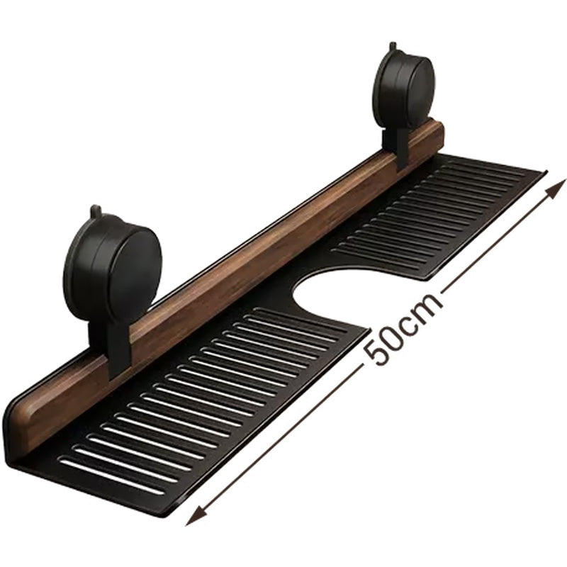 🔥Hot selling💥 Walnut Bathroom, Kitchen Suction Cup Shelf