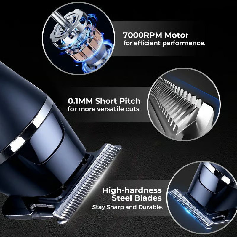 Household Digital Display Professional Electric Hair Clipper Set