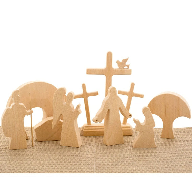 Jesus Tomb-Easter Scene Wooden Decoration
