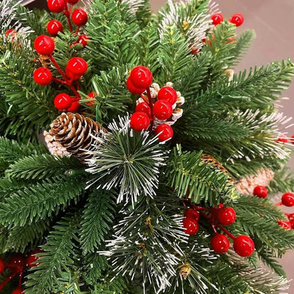 Lighted Artificia Christmas Pots