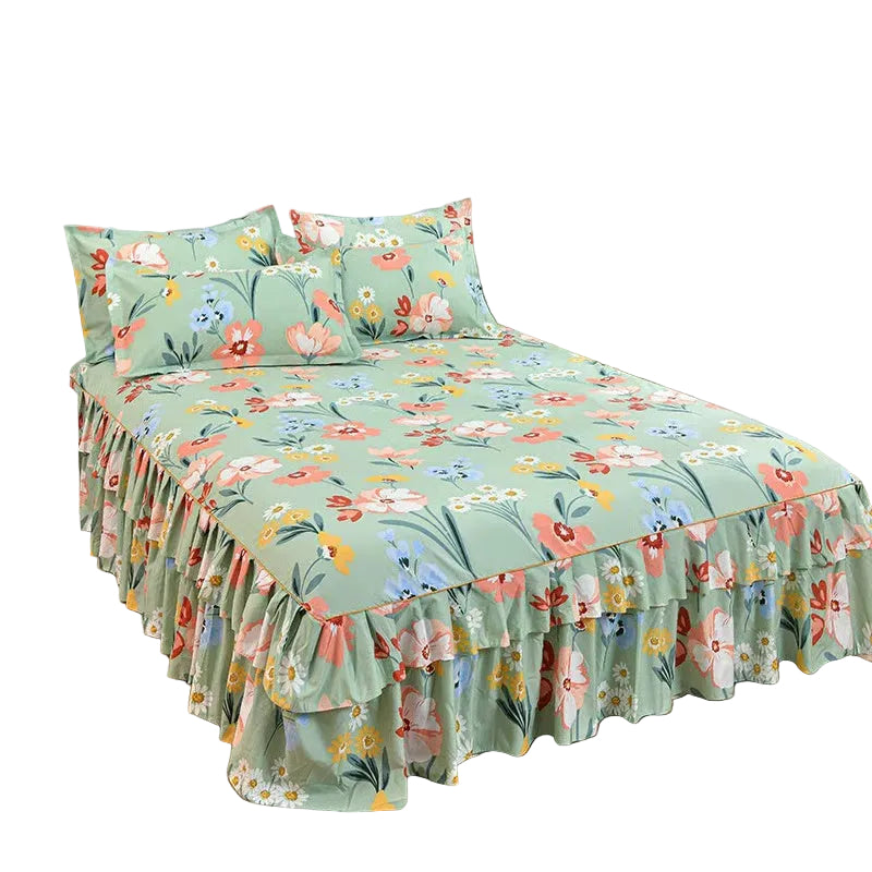 ⏳Limited-time 50% off⏰3-Piece Ruffled Bed Skirt Set🛏️