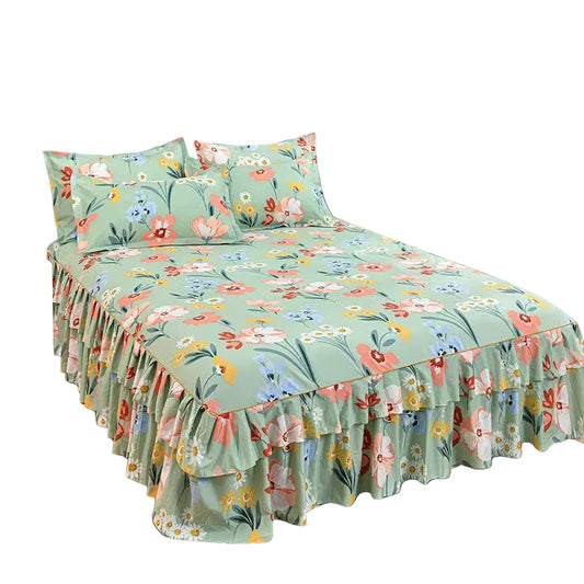 ⏳Limited-time 50% off⏰3-Piece Ruffled Bed Skirt Set🛏️
