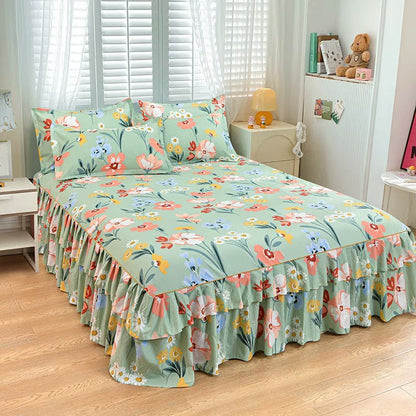 ⏳Limited-time 50% off⏰3-Piece Ruffled Bed Skirt Set🛏️