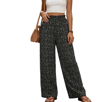⏳Limited-time 50% off⏰Women's Smocked High Waist Wide Leg Pants👖