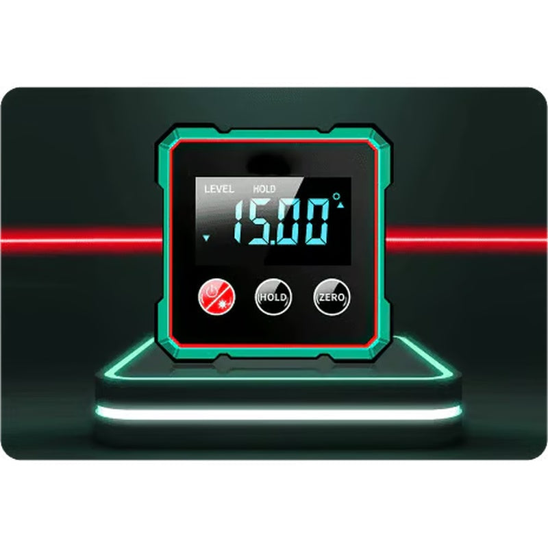 Magnetic Digital Angle Finder with Electronic Laser