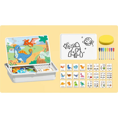 Magnetic Puzzles Face Dress Up Travel Game Double Side Preschool Educational Learning Toy for Kids