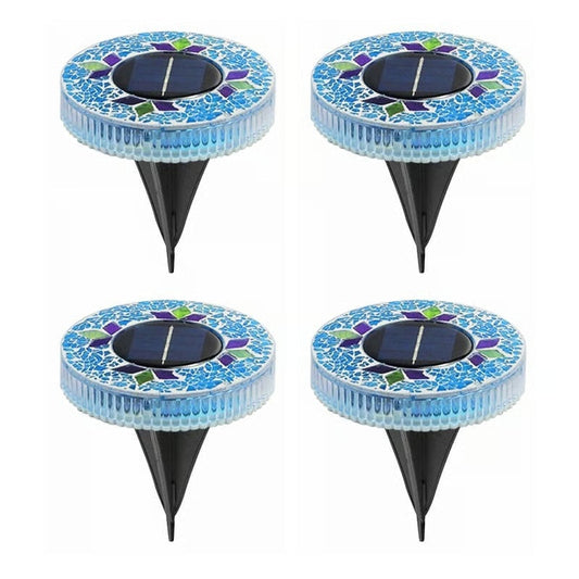Mosaic Solar Disk Lights