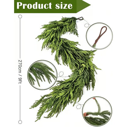 ✨Natural Christmas Greenery - Norfolk Pine Garland🌲