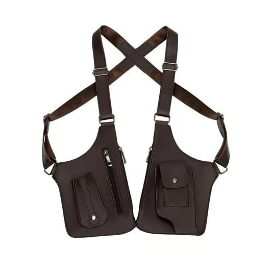 Premium Leather Adjustable Underarm Shoulder Bag for Men & Women