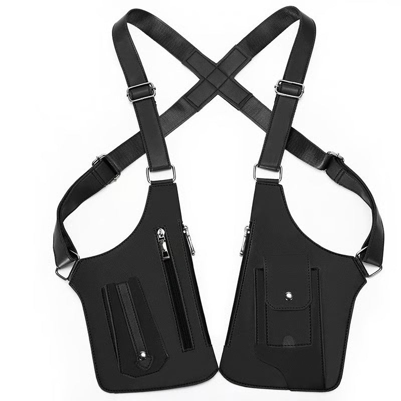 Premium Leather Adjustable Underarm Shoulder Bag for Men & Women