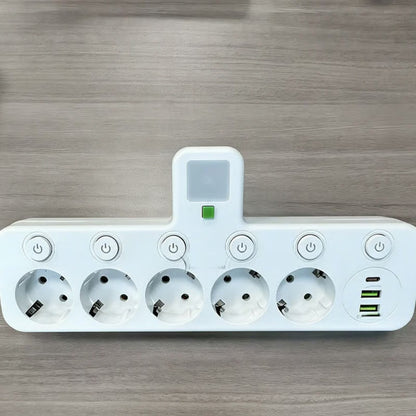 Smart Power Strip with USB Ports